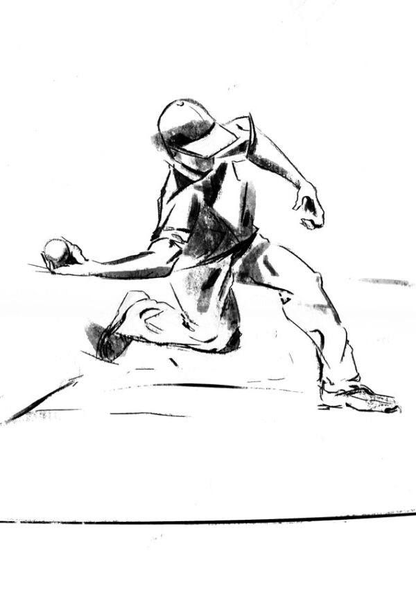 Beisbol Pitcher - Dibujo Deportivo