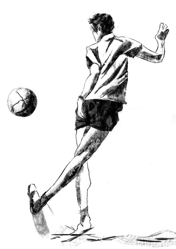 futbolista dibujo